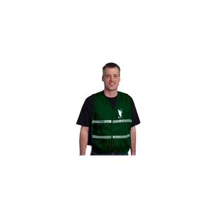 Pip NON-ANSI IC VEST, FRGPOLY/COTTON H&L CLOSURE, 1IN., PK 50 300-2514/4X-5X